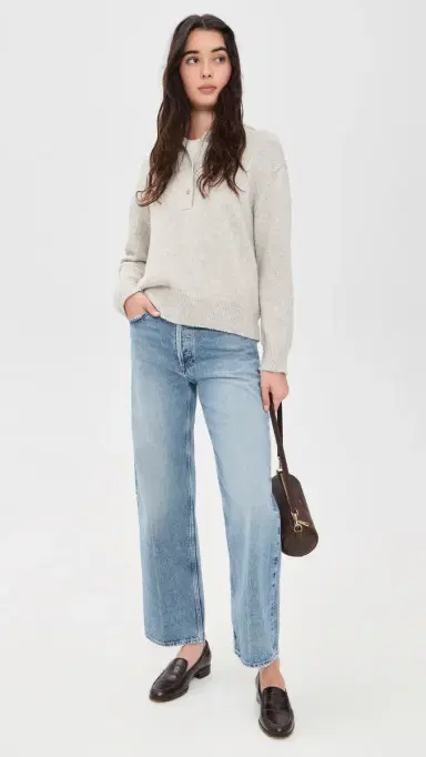 Jenni Kayne Burke Alpaca Polo Pale Gray | Thumbnail 5 Jenni Kayne Burke Alpaca Polo Pale Gray | Thumbnail 5