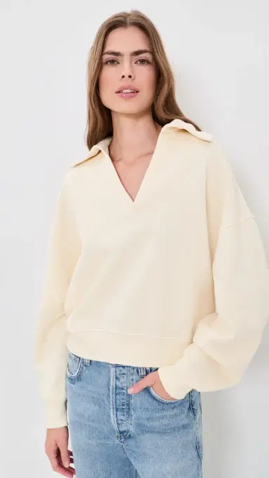 Citizens of Humanity Trapeze Pullover Cream | Thumbnail 2 Citizens of Humanity Trapeze Pullover Cream | Thumbnail 2