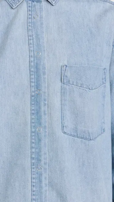 AYR The Denim Deep End Button Down Shirt Air Kisses | Thumbnail 6 AYR The Denim Deep End Button Down Shirt Air Kisses | Thumbnail 6