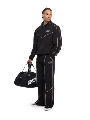 Off-White L/AB Contrast Piping Diagonal Track Pants | Thumbnail 3 Off-White L/AB Contrast Piping Diagonal Track Pants | Thumbnail 3