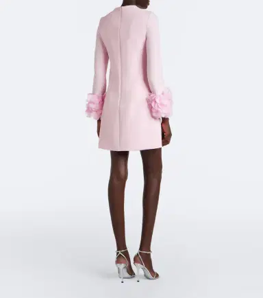 Safiyaa Reffie floral-appliqué crêpe minidress | Thumbnail 5 Safiyaa Reffie floral-appliqué crêpe minidress | Thumbnail 5