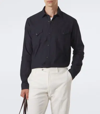 Canali Cotton shirt | Thumbnail 2 Canali Cotton shirt | Thumbnail 2