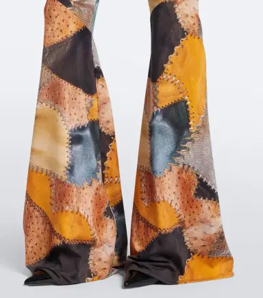 Roberto Cavalli Trompe l'ail flared pants | Thumbnail 2 Roberto Cavalli Trompe l'ail flared pants | Thumbnail 2