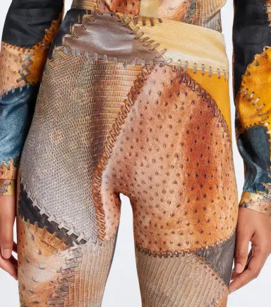 Roberto Cavalli Trompe l'ail flared pants | Thumbnail 3 Roberto Cavalli Trompe l'ail flared pants | Thumbnail 3