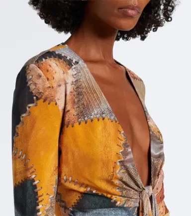 Roberto Cavalli Trompe l'ail flared jumpsuit | Thumbnail 3 Roberto Cavalli Trompe l'ail flared jumpsuit | Thumbnail 3