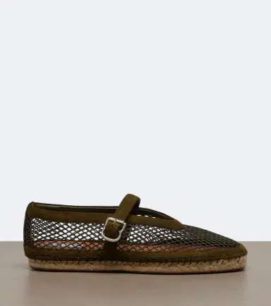 Alaïa Alaïa Suede-trimmed fishnet espadrilles | Thumbnail 4 Alaïa Alaïa Suede-trimmed fishnet espadrilles | Thumbnail 4