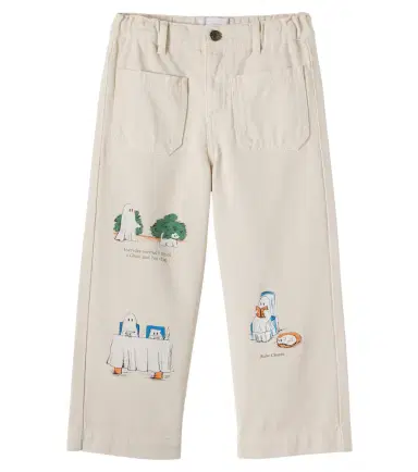 Bobo Choses Patch-appliqué cotton twill pants | Thumbnail 1 Bobo Choses Patch-appliqué cotton twill pants | Thumbnail 1