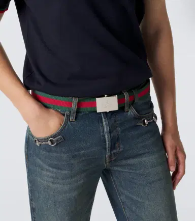 Gucci Web Stripe canvas belt | Thumbnail 3 Gucci Web Stripe canvas belt | Thumbnail 3