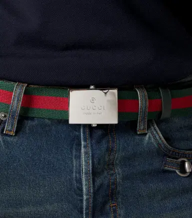 Gucci Web Stripe canvas belt | Thumbnail 4 Gucci Web Stripe canvas belt | Thumbnail 4