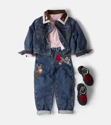 MONNALISA Embroidered denim jacket | Thumbnail 6 MONNALISA Embroidered denim jacket | Thumbnail 6