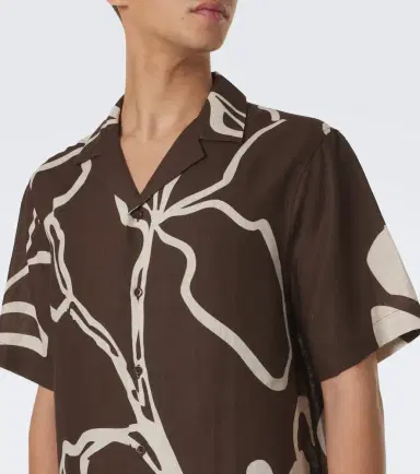 Frescobol Carioca Printed linen bowling shirt | Thumbnail 2 Frescobol Carioca Printed linen bowling shirt | Thumbnail 2