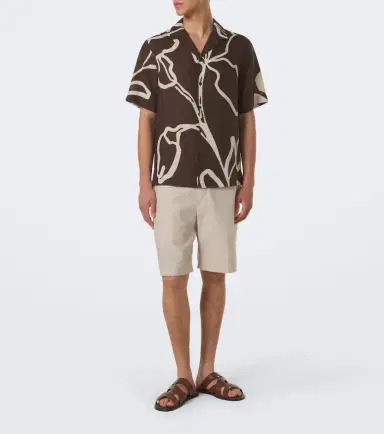 Frescobol Carioca Printed linen bowling shirt | Thumbnail 3 Frescobol Carioca Printed linen bowling shirt | Thumbnail 3