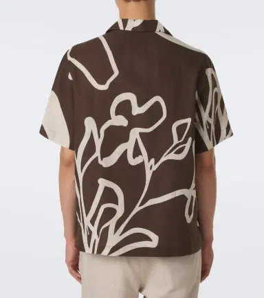 Frescobol Carioca Printed linen bowling shirt | Thumbnail 5 Frescobol Carioca Printed linen bowling shirt | Thumbnail 5