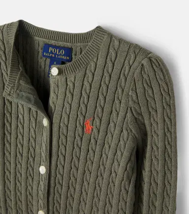POLO RALPH LAUREN KIDS Cable-knit cotton cardigan | Thumbnail 3 POLO RALPH LAUREN KIDS Cable-knit cotton cardigan | Thumbnail 3