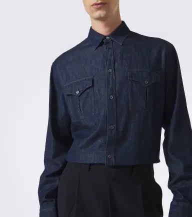 Jil Sander Cotton chambray shirt | Thumbnail 5 Jil Sander Cotton chambray shirt | Thumbnail 5