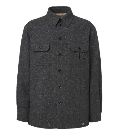 Valentino VLogo wool and silk-blend overshirt | Thumbnail 1 Valentino VLogo wool and silk-blend overshirt | Thumbnail 1