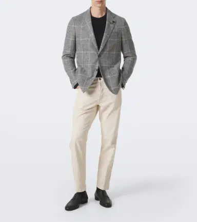 Lardini Checked alpaca and wool-blend blazer | Thumbnail 7 Lardini Checked alpaca and wool-blend blazer | Thumbnail 7
