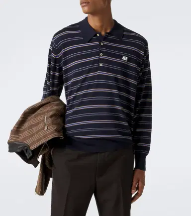 Wales Bonner Beam striped wool polo sweater | Thumbnail 2 Wales Bonner Beam striped wool polo sweater | Thumbnail 2