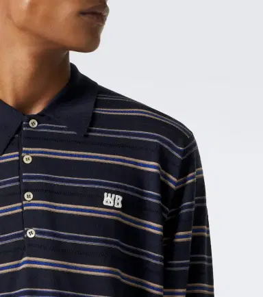 Wales Bonner Beam striped wool polo sweater | Thumbnail 5 Wales Bonner Beam striped wool polo sweater | Thumbnail 5