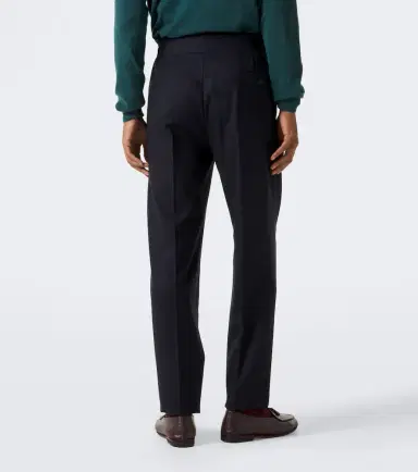 Rubinacci Pleated virgin wool tapered pants | Thumbnail 4 Rubinacci Pleated virgin wool tapered pants | Thumbnail 4