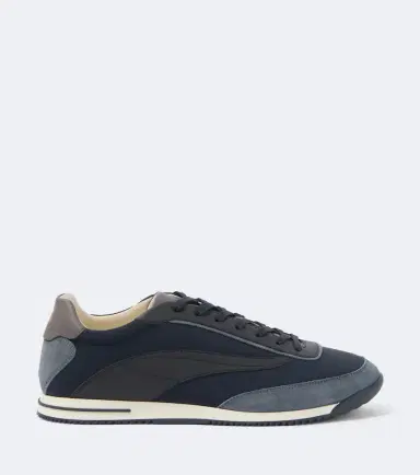 Brunello Cucinelli Leather-trimmed sneakers | Thumbnail 3 Brunello Cucinelli Leather-trimmed sneakers | Thumbnail 3
