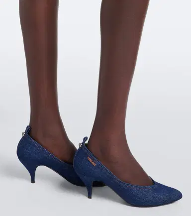 Versace Tina denim pumps | Thumbnail 5 Versace Tina denim pumps | Thumbnail 5