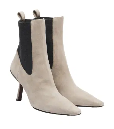 Brunello Cucinelli Monili suede ankle boots | Thumbnail 1 Brunello Cucinelli Monili suede ankle boots | Thumbnail 1