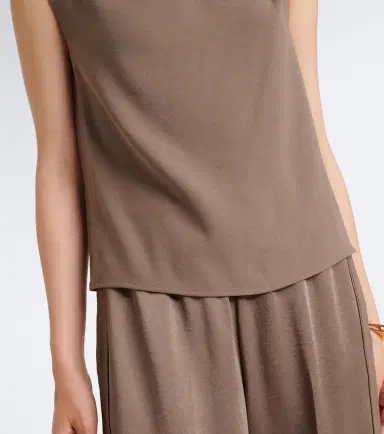 Vince Draped crêpe top | Thumbnail 3 Vince Draped crêpe top | Thumbnail 3