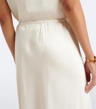 Vince Lace-trimmed satin midi skirt | Thumbnail 2 Vince Lace-trimmed satin midi skirt | Thumbnail 2
