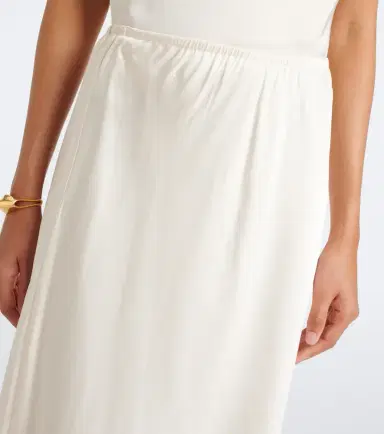 Vince Lace-trimmed satin midi skirt | Thumbnail 4 Vince Lace-trimmed satin midi skirt | Thumbnail 4