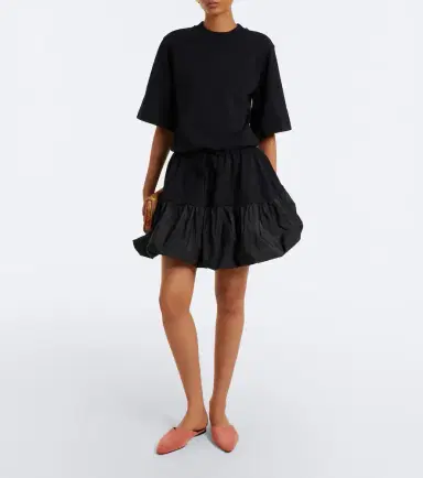 Patou Faille-trimmed cotton minidress | Thumbnail 4 Patou Faille-trimmed cotton minidress | Thumbnail 4