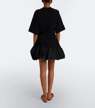 Patou Faille-trimmed cotton minidress | Thumbnail 5 Patou Faille-trimmed cotton minidress | Thumbnail 5