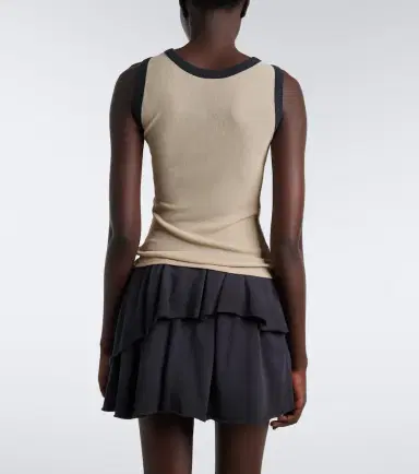 Acne Studios Printed ribbed-knit tank top | Thumbnail 2 Acne Studios Printed ribbed-knit tank top | Thumbnail 2