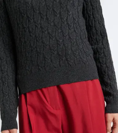 Jardin des Orangers Cable-knit cashmere polo sweater | Thumbnail 3 Jardin des Orangers Cable-knit cashmere polo sweater | Thumbnail 3