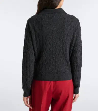 Jardin des Orangers Cable-knit cashmere polo sweater | Thumbnail 5 Jardin des Orangers Cable-knit cashmere polo sweater | Thumbnail 5