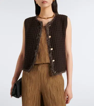 Jardin des Orangers Waffle-knit wool and cashmere sweater vest | Thumbnail 3 Jardin des Orangers Waffle-knit wool and cashmere sweater vest | Thumbnail 3