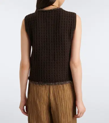 Jardin des Orangers Waffle-knit wool and cashmere sweater vest | Thumbnail 4 Jardin des Orangers Waffle-knit wool and cashmere sweater vest | Thumbnail 4