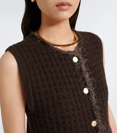 Jardin des Orangers Waffle-knit wool and cashmere sweater vest | Thumbnail 5 Jardin des Orangers Waffle-knit wool and cashmere sweater vest | Thumbnail 5