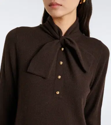 Jardin des Orangers Tie-neck wool and cashmere sweater | Thumbnail 3 Jardin des Orangers Tie-neck wool and cashmere sweater | Thumbnail 3