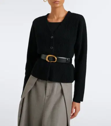 Jardin des Orangers Peplum wool and cashmere cardigan | Thumbnail 4 Jardin des Orangers Peplum wool and cashmere cardigan | Thumbnail 4