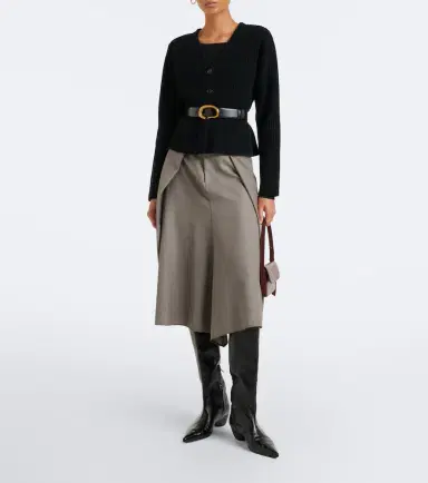 Jardin des Orangers Peplum wool and cashmere cardigan | Thumbnail 5 Jardin des Orangers Peplum wool and cashmere cardigan | Thumbnail 5