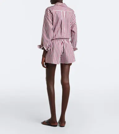 Eres House striped cotton shorts | Thumbnail 3 Eres House striped cotton shorts | Thumbnail 3