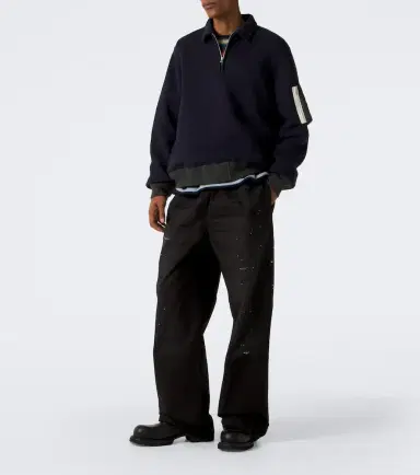 Sacai Cotton-blend polo sweatshirt | Thumbnail 5 Sacai Cotton-blend polo sweatshirt | Thumbnail 5