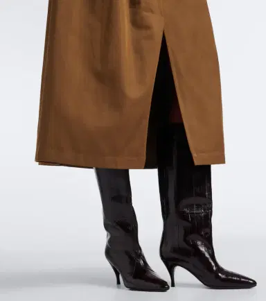 Joseph Kharis cotton and linen twill midi skirt | Thumbnail 6 Joseph Kharis cotton and linen twill midi skirt | Thumbnail 6