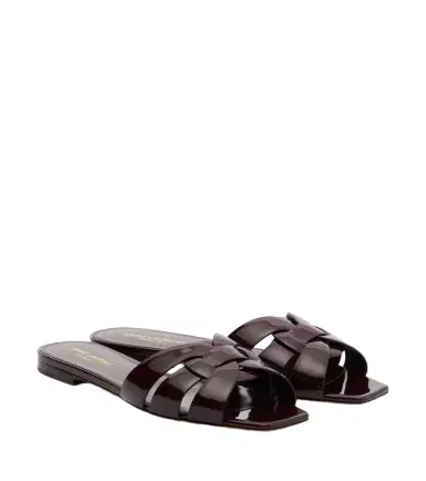 Saint Laurent Tribute patent leather sandals | Thumbnail 1 Saint Laurent Tribute patent leather sandals | Thumbnail 1
