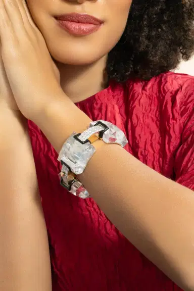 DAVID WEBB Diamond Crystal Black Palace Bracelet | Thumbnail 2 DAVID WEBB Diamond Crystal Black Palace Bracelet | Thumbnail 2