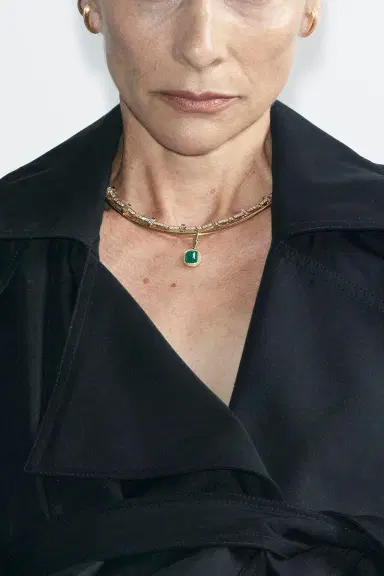 Azlee Diamond Scattered Bar Tennis Necklace | Thumbnail 2 Azlee Diamond Scattered Bar Tennis Necklace | Thumbnail 2