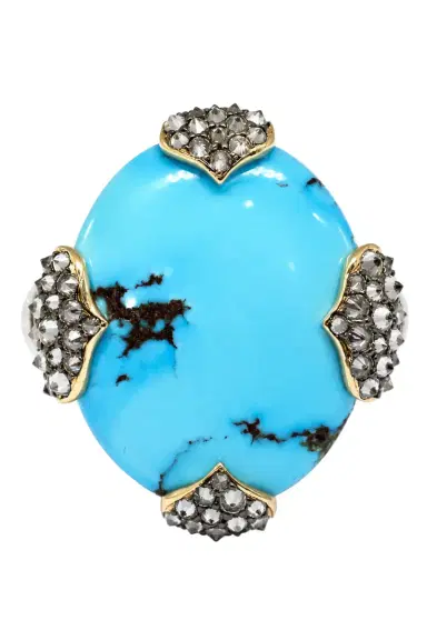 ARUNASHI Turquoise Diamond Ring | Thumbnail 1 ARUNASHI Turquoise Diamond Ring | Thumbnail 1