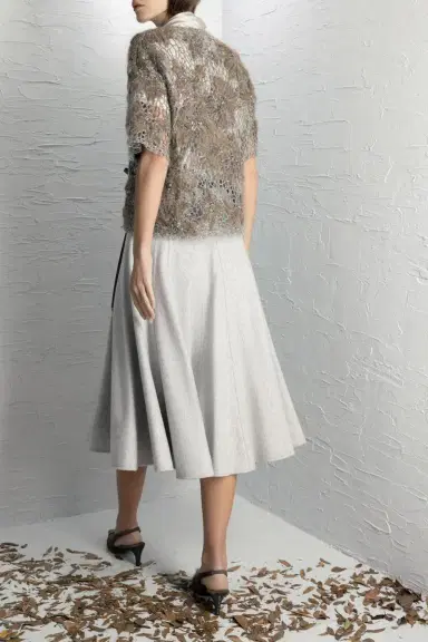 Brunello Cucinelli Whispering Bloom Embroidered Couture Knit Top | Thumbnail 4 Brunello Cucinelli Whispering Bloom Embroidered Couture Knit Top | Thumbnail 4