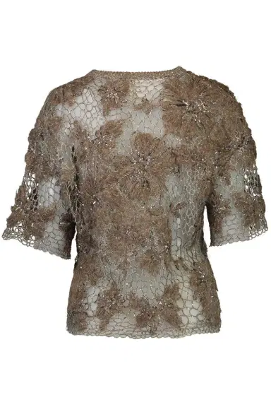 Brunello Cucinelli Whispering Bloom Embroidered Couture Knit Top | Thumbnail 5 Brunello Cucinelli Whispering Bloom Embroidered Couture Knit Top | Thumbnail 5